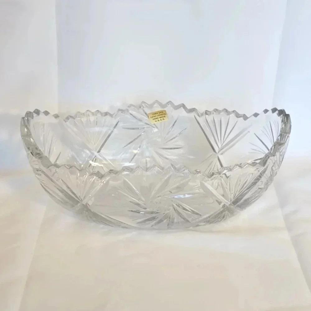 Vintage leaded crystal bowl
